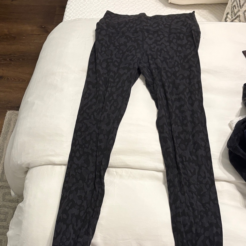 lululemon athletica Black Patterned Leggings